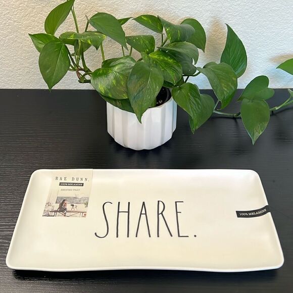 Rae Dunn Melamine SHARE. Platter / Tray - NWT - Picture 1 of 6